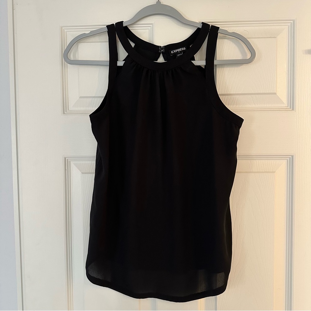 Express Women's Black Sleeveless Top